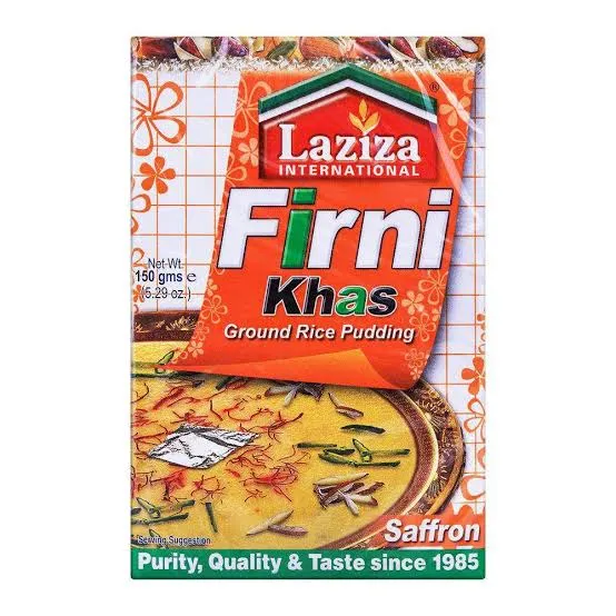 Khas Rice Laziza Firni Khas Dessert Mix – Traditional Ground Rice Pudding – Rich ...