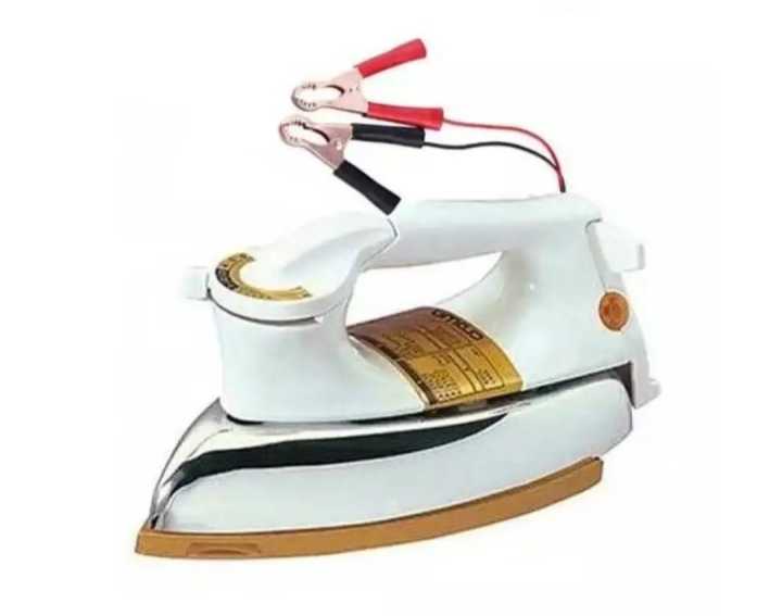 High Quality 12volt DC Iron, istari Heavy Duty Ceramic Coated Non Stick Iron Golden Sole plated Iron Best Quality