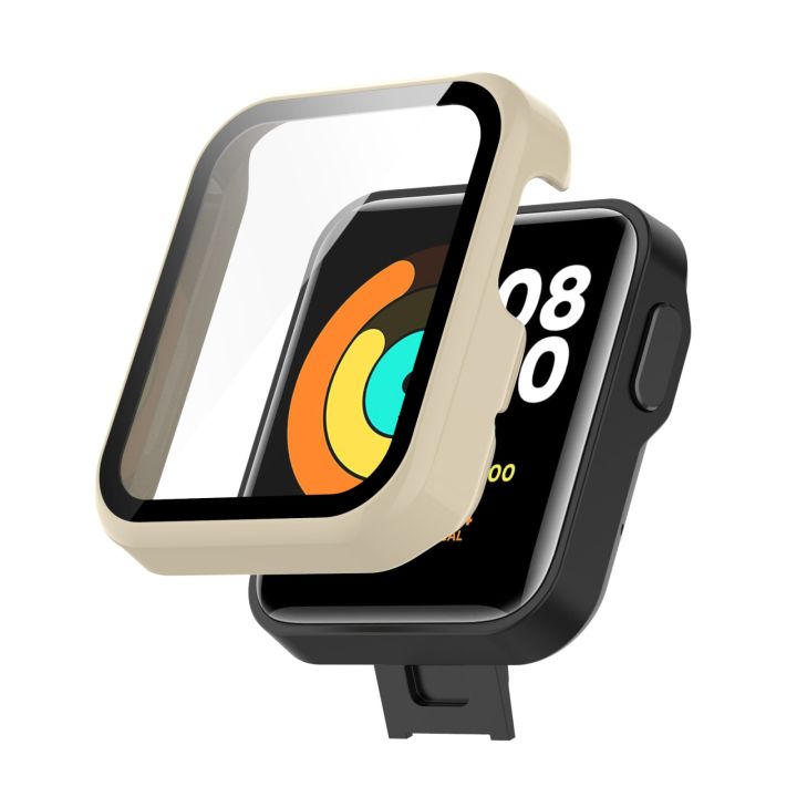 For Xiaomi Mi Watch Lite PC+ Toughened Film Protective Case