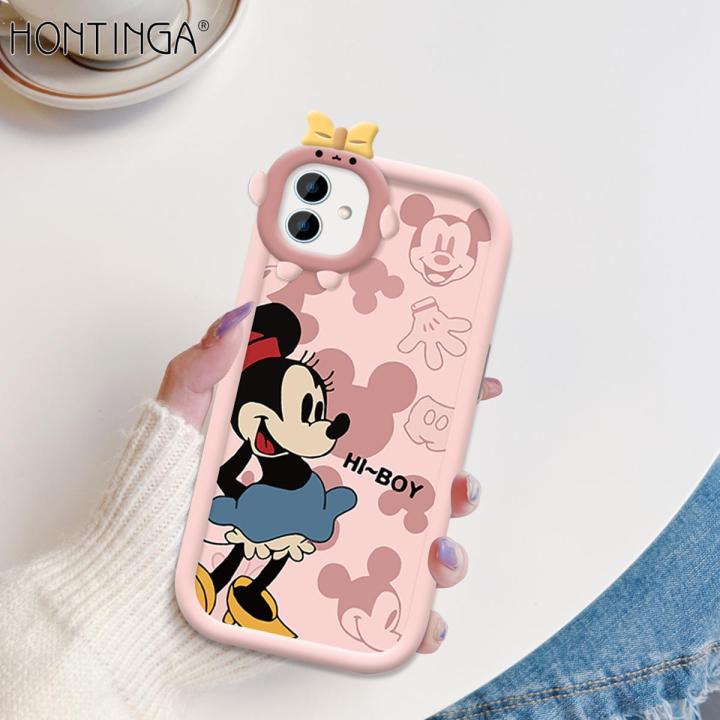 Hontinga for Samsung A04 Back Cover Gift For Girl Phone Case Monster Lens Camera Protection TPU Cover