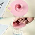 8PCS Silicone Glass Cup Covers Stretch Lids Reusable Anti-Dust Silicone Drink Glass Cup Lids for Tea Cup Glass. 