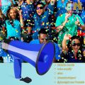 Portable Megaphone 20 Watt Power Megaphone Speaker Bullhorn Voice And Siren/Alarm Modes Loudspeaker megaPhone-Adjustable Volume-Lightweight Bull Horn for Cheerleading. 