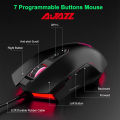 Ajazz Gaming Mouse - RGB Gaming Mouse - Professional RGB Gaming Mouse - Mouse with Programmable 7 Buttons - Plain RGB Gaming Mouse Compatible with Windows/Mac/Linux - DPI 1000Hz - AJ52 Gaming Mouse. 