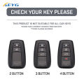 TPU Car Remote Key Case Covers For 2018-2022 Toyota RAV4 Camry Corolla Avalon C-HR Prius GT86 Highlander 4 Buttons Keyless Shell. 