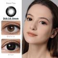 【HOT】 2Pcs/1Pair Contact Lenses For Eyes 16Mm Big Black Lenses Beauty Pupils Colored Contact Lenses Comestic Eye Lenses Brown Lenses. 