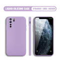 BILI for Huawei Nova 7 SE Back Cover Ultra Thin Soft Luxury Square Multicolor Liquid Silicone Phone Case. 