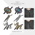 Cowboy Leather Necklace for Men Bolo Tie Flower Indian Chief Eagle Rodeo Western Manmade Leather Mens Necklaces Wholesale DUNM10. 