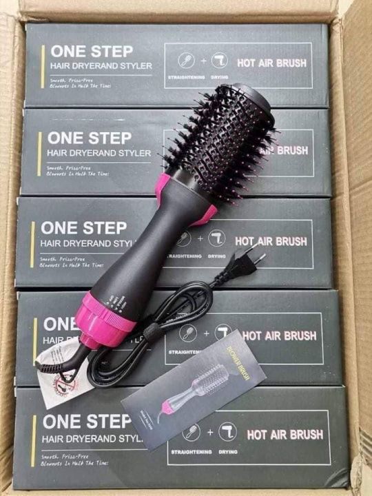 One%20Step%20Hot%20Air%20Brush%20Hair%20Straightening%20Curling%20Hair%20Brush%20comb%20and%20Volumizer%20with%20Comb%20Straightener%20Curler,%20For%20All%20Hair%20Type%20-%20Image%202
