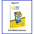 Oppo F3 Back Matte Protector Soft Skin Sheet Soft Film Protection For Oppo F3 - 2Pcs. 