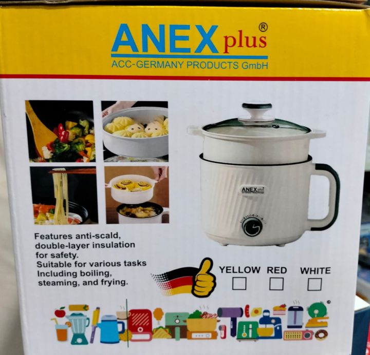 Electtric Multi-Cooker With Steamer Electric Sauce Pan,Portable rice Cooker, Used for Egg Boiling, Frying, Cooking