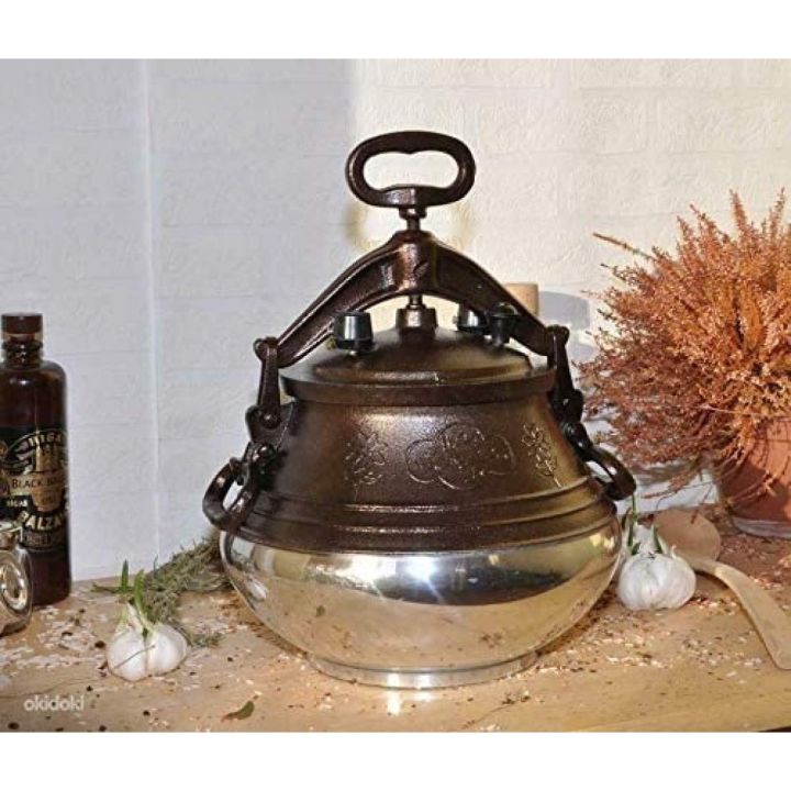 Heavy Duty Afghani Pressure Cooker 5 - 30 Litres Messi | High Quality treated Aluminium Afghan Kitchenware