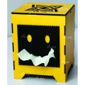 Wooden Smile Face Tissue Roll Box - Car Tissue Box. 