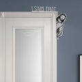 Funny Jesus Door Frame Decoration Creative Wood I Saw That Sign Celebrate Festival Wall Sticker Front Door Corner Paste Ornament. 