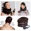 Pinched Nerve Neck Stretcher Cervical Traction Device for Home Pain Treatment Inflatable Spinal Decompression Collar Unit Muscle Strain Injury Relief Herniated Disc Problems Remedy Kit. 