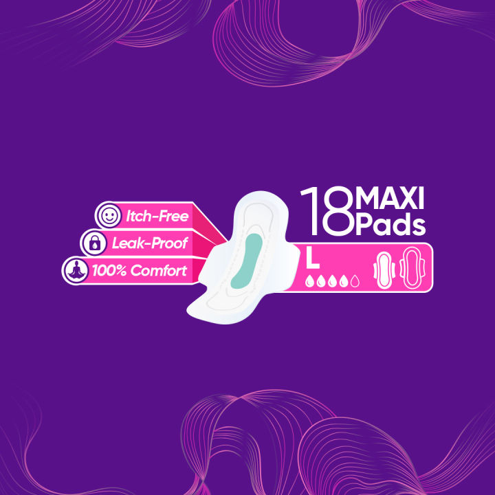 NoFea%20Eazy%20Napkin/Sanitary%20Pad%20Maxi%20Long%2018%20Pack%20-%20Image%204