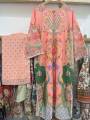 Women's 2 Piece Stitched Printed Co-Ord Set - Long Shirt & Wide Leg Trouser. 