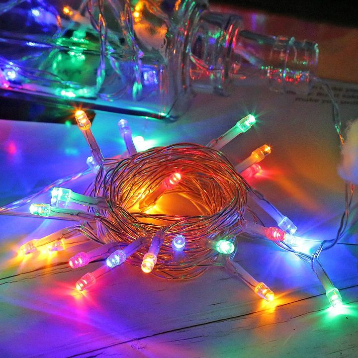 Fairy Light LED String Light Multi Colour For Party, Home Decoration Chilli Milli  Light Battery Operated AA 30 LED Bulbs 14 Ft Length