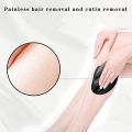 Hair Removal Painless Physical Manual Epilator- Crystal Hair Eraser Nano Glass Hair Remover-Washable Portable Hair Removal Beauty Tool- Hair Eraser Stone for Man and Women multicolor. 