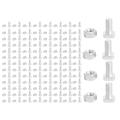 100 Packs Greenhouse Nuts and Bolts Square Head Bolts Nuts Greenhouse Repair Kit Parts Replacement Garden Supplies. 