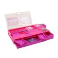 Girl Geometry Box Plastic Magnetic Jumbo Pencil Box. 