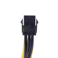 PCI-e 6pin female to Dual 8Pin (6+2pin) Extender Converter Cable for Gaming Power Supply. 