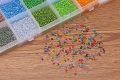 1 Set/box Seed Beads Letter/Love Hearts/Stars Acrylic Beads for DIY Jewelry Making. 