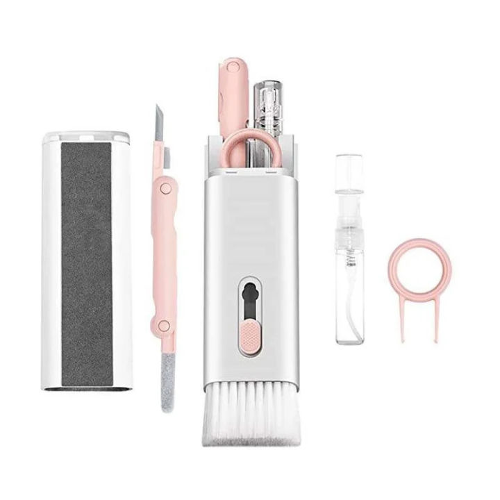 7-in-1 Keyboard Cleaning Kits Airpods Cleaner Headset Pen Laptop Screen Bluetooth Earphones Cleaning Set