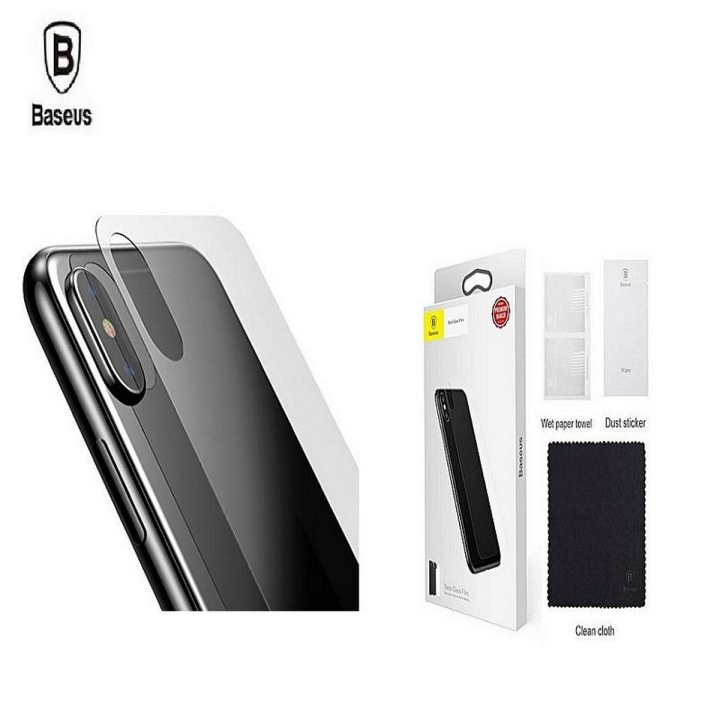 BASEUS  iPhone X / XS Ultra Thin Anti- Fingerprints Anti-Scratch Bubble-Free Back Protector Rear GLASS Film