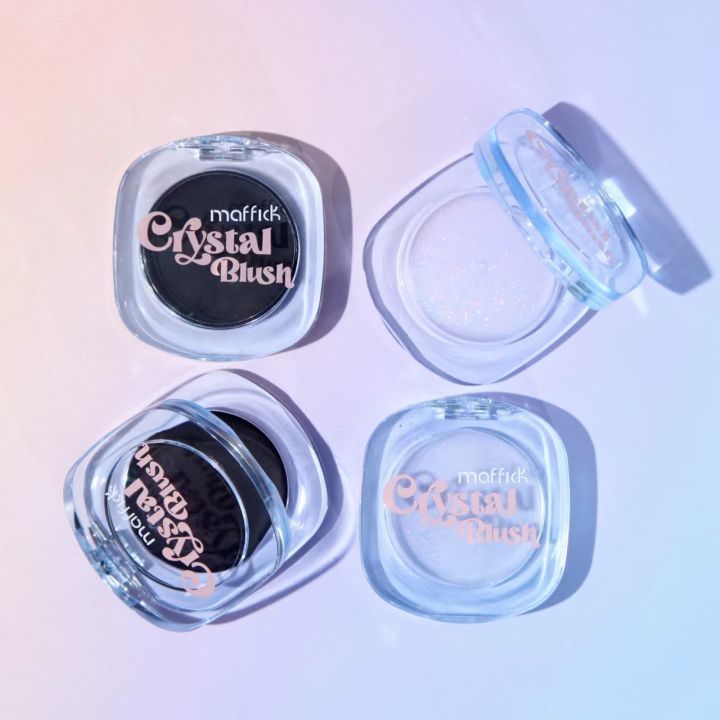 BataBata MAFFICK Warm Change Blush Clear Crystal Color Changing Highlight Long Lasting Fine Shimmer Blush Cream Natural Nude Makeup