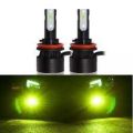 MINI CAR HEADLIGHT LAMP LED Headlight Green colour H11. 