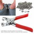 Snap Button Plier, Metal Snaps Buttons Plier, Hand Pressure Plier, Buckle Installation Tool, Button Snap Fastener Kit, Hand Presser Plier with 100 buttons. 