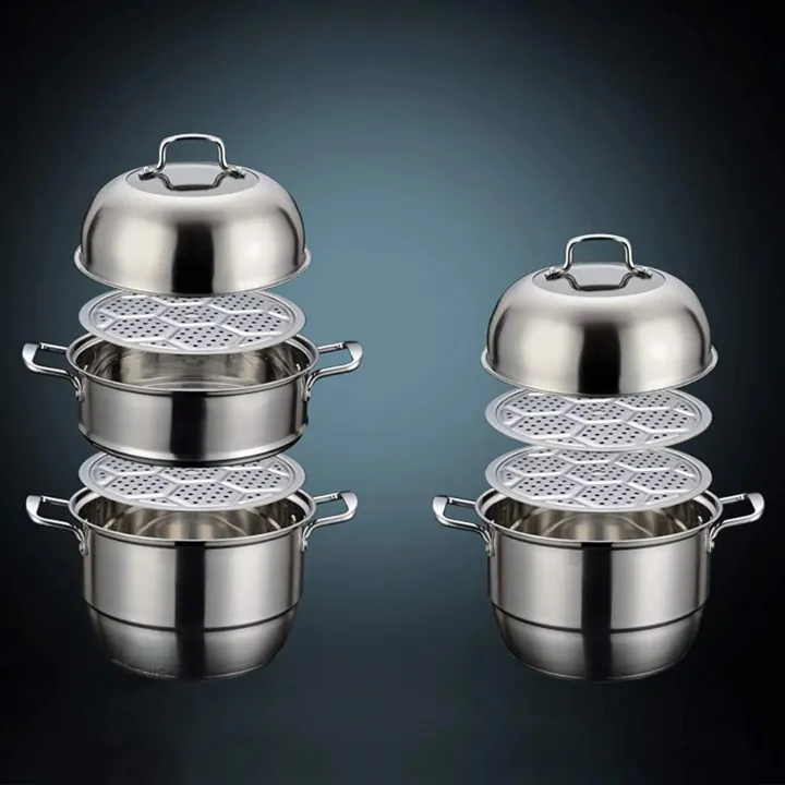 Stainless%20Steel%20Three%20Layers%20Steamer%20Pot%20With%20Glass%20Lid,%20Multi-Functional%20Soup%20Sauce%20Steamer%20Pots%20Cookware%20(28%20cm%2030cm%20),%203%20Tier%20Steamer%20Pot%20-%20Image%206