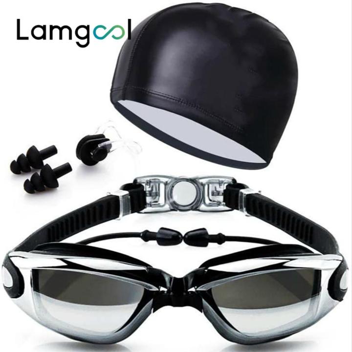 Lamgool%20Sport%20Swim%20Cap%20Swimming%20Glasses%20Anti-fog%20Waterproof%20Swim%20Goggles%20Earplug%20Pool%20Equipment%20for%20Men%20Women%20Kids%20Adult%20Sports%20Diving%20Eyewear%20-%20Image%203
