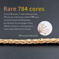 KZ 8 Core Gold Silver Copper Mixed Plated Upgrade Cable Earphones Cable With 3.5mm 0.75mm Pin KZ ZSN PRO ZSX DQ6 ZAX ZS10 PRO. 