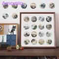Fun Vibrant Art Stickers 60pcs Aesthetic Landscape Painting Stickers for Scrapbooking Laptops Bottles Creative Art Decals for Southeast Asian Buyers. 