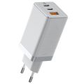Baseus GaN2 Pro Quick Charger 2C+U 65W With Fast Charging Cable Type-C To Type-C 100W (20V/5A) 1m – White. 