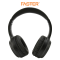FASTER S5 ANC Over-Ear Wireless Headphones with  Active Noise Canceling Feature Plus Hi-Res Audio Stereo and Deep Bass Sound. 