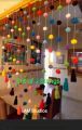 Wall, lobby, door, window decoration Pom Pom hanger, living room, dinning room, bedroom decor, wall, door window decor multicolor fine quality. 