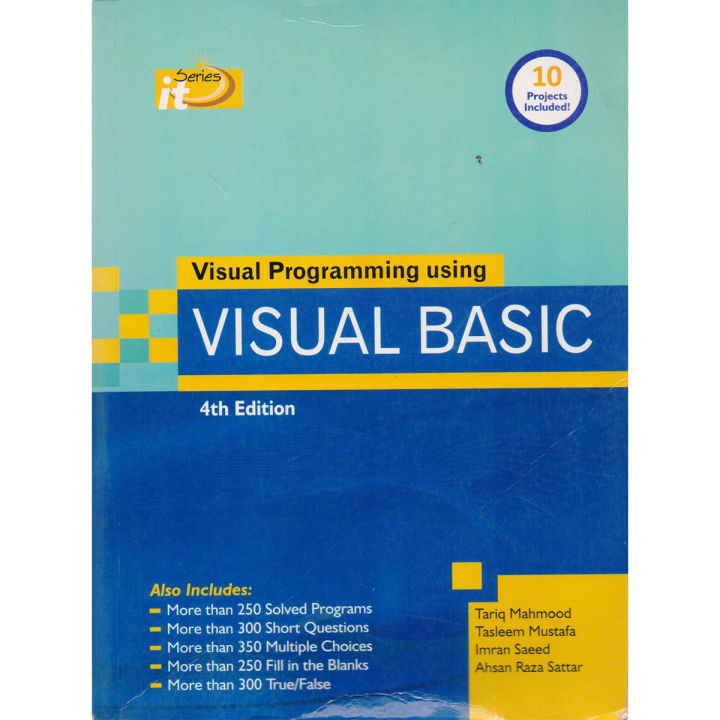 It Series Visual Programming Using Visual Basic By Tariq Mahmood | Daraz.pk