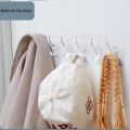 Muntazir 6 in 1 Seamless Heavy Duty Strong Sticky Hooks Strip for Wall Hanging Multipurpose Double Sided Self Adhesive Transparent and Waterproof Wall Sticking Hanger for Bathroom and Kitchen. 