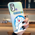 FINDWORLD for Vivo Y50 Y30 Y30i Back Cover Lovely Doraemon Fashion IMD High Quality Laser Glitzy Phone Case Colorful Soft Edge Shockproof Hard Cover. 