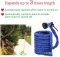 100FT Garden Hose Pipes Flexible Water Hose Pipe Expanding Magic Hose with 7 Multi-Functional Nozzles & 2 Connectors, Blue. 