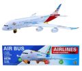 Airbus A380 Airplane Toy for Kids with Flashing Lights and Music, Cell Operated Aeroplane with High Quality. 