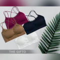 Air Bra For Women With Soft Pad Free size - Adjustable Seamless Bras Plus-Size Crop Tops Non-Wired Bra For Women & Girls, Free Size. 