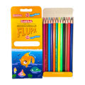 Goldfish Flupa 12 Colour Full Size Pencils Cardboard Packet (01 Pack). 