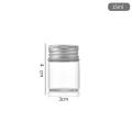 Glass Glass Jars Mini Transparent Bottles Screw Top Portable Screw Top Bottles for Gifts Cosmetics Samples. 