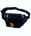 100% Genuine Leather waist belt pouch for men waist waterproof Haji Belt Bag 2 - Black. 