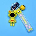 Spaceman / astronaut  keychain - cartoon character / action figure soft pvc keychain for kids (girls and boys) - bag hanging accessories / keyring. 