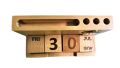 Wooden Calendar Forever with Clock, Pen Holder and Visiting Card Holder. 