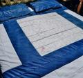 Embroidered Patch Work King Size BedSheet - High Quality - Cotton Double Bedsheet Embroided.... 